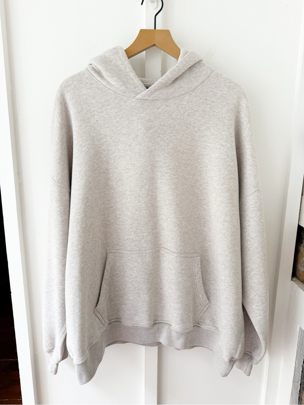 ABERCROMBIE tan essential popover hoodie